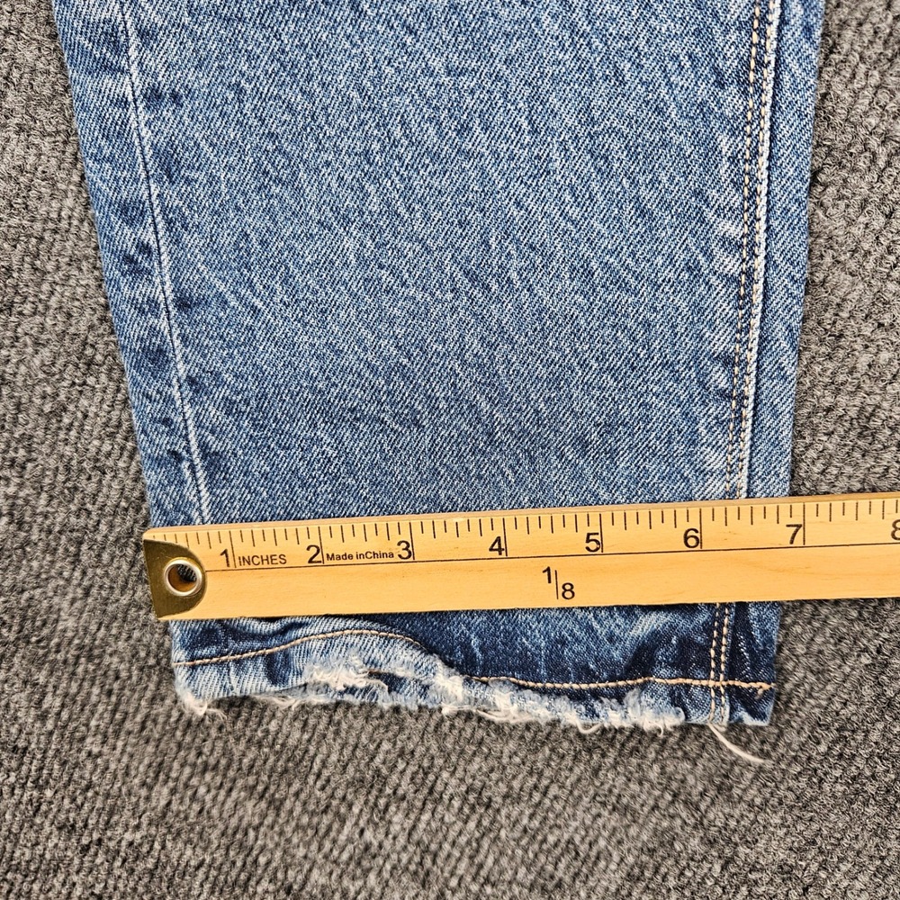 American Eagle Super High-Rise Straight Jeans Men's 2 SHORT Stretch Med Wash NEW - Picture 7 of 10